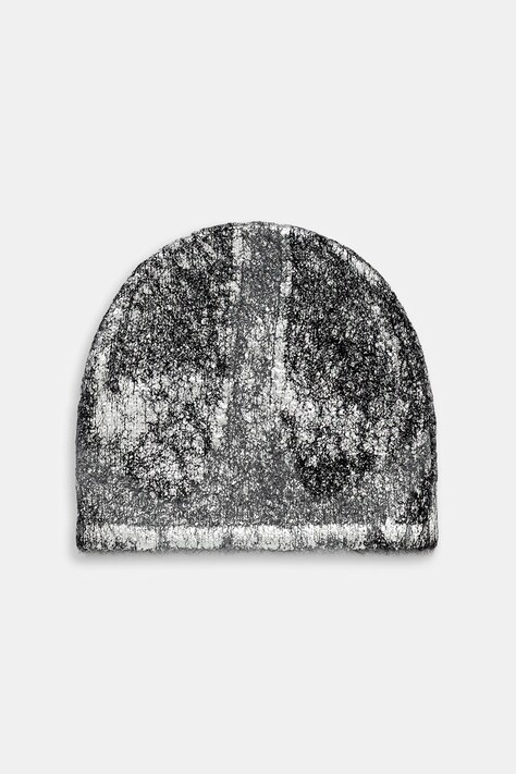 Шапка с добавлением шерсти Heliot Emil цвет серебрянный  AW25_16_132_BLK01