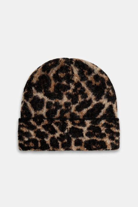 Anine Bing czapka z dodatkiem wełny elia kolor brązowy A.12.11733