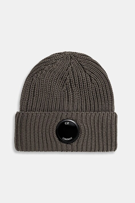 Volnena kapa C.P. Company rjava barva, 19CMAC739A005509A
