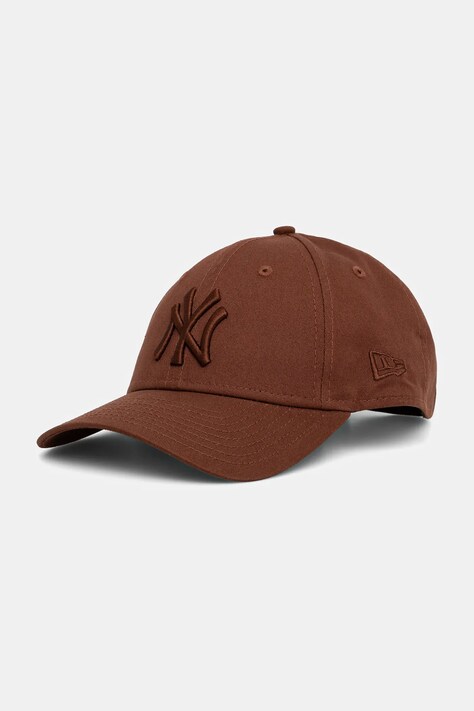 New Era czapka z daszkiem bawełniana 0 kolor brązowy 60691396