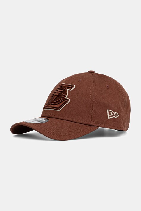 New Era czapka z daszkiem bawełniana kolor brązowy 60691406