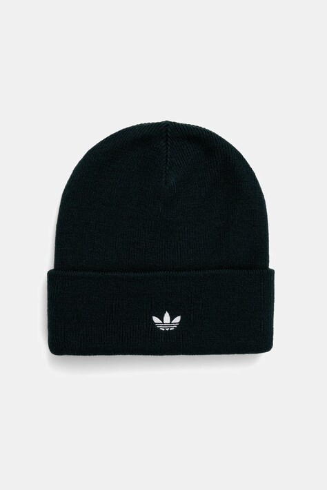 Kapa adidas Originals Adicolor Cuff zelena barva, JZ4983