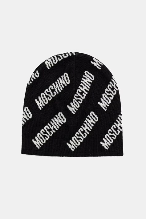 Moschino čepice s příměsí vlny černá M5859 60112