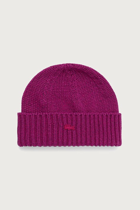 Lacoste Czapka beanie wełniana szara RB4163