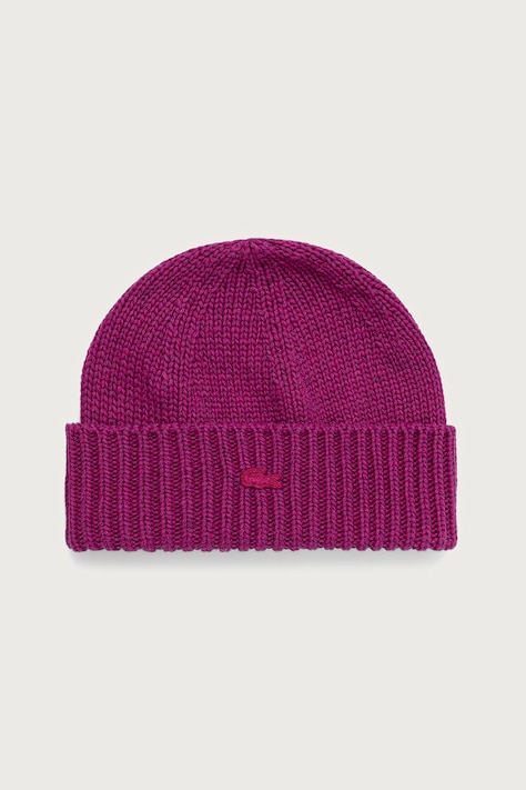 Lacoste Czapka beanie wełniana szara RB4163