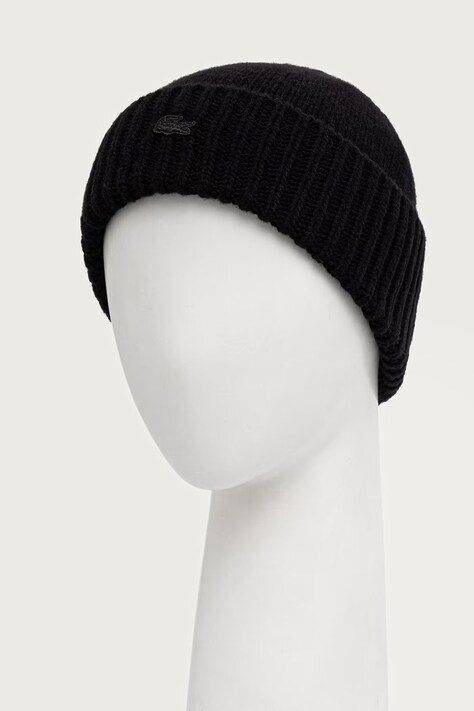 Lacoste Beanie kapa od vune crna RB4163