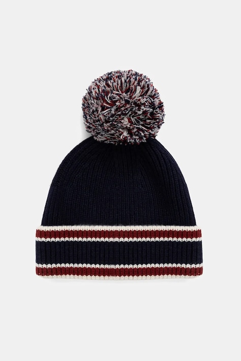 Fusalp czapka wełniana kolor granatowy I3715