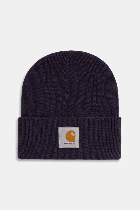 Carhartt WIP czapka Short Watch Hat kolor fioletowy I017326.889XX