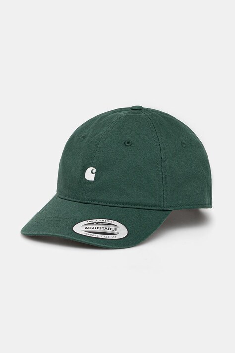 Carhartt WIP czapka z daszkiem bawełniana Madison Logo Cap kolor zielony I023750.36IXX