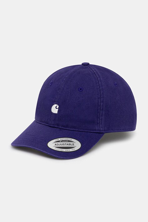 Carhartt WIP czapka z daszkiem bawełniana Madison Logo Cap kolor fioletowy I023750.39FXX