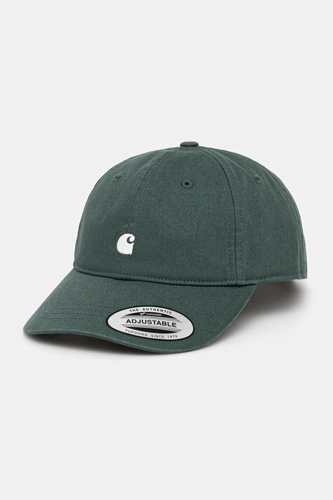 Carhartt WIP czapka z daszkiem bawełniana W' Madison Logo Cap kolor zielony I034606.2OXXX