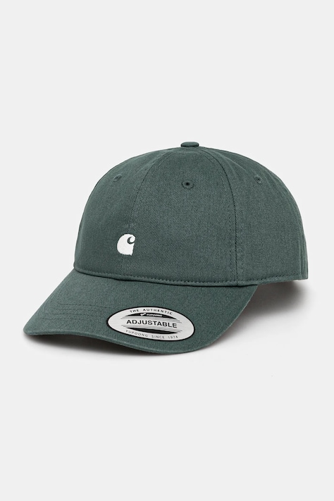 Carhartt WIP berretto da baseball in cotone W' Madison Logo Cap colore verde I034606.2OXXX