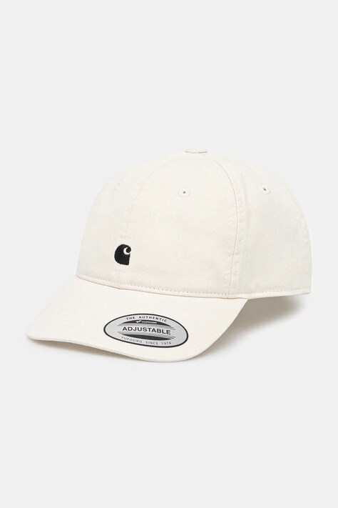 Pamučna kapa sa šiltom Carhartt WIP W' Madison Logo Cap boja: bež, I034606.1T1XX