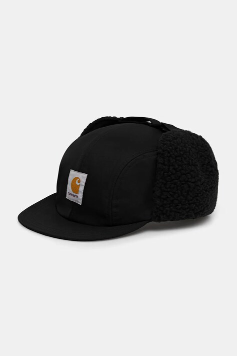 Carhartt WIP czapka z daszkiem Oltera Ear Guard Cap kolor czarny I035409.89XX