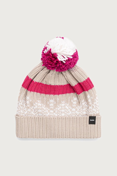 Eisbar Czapka z pomponem z wełny merino Norrak Pompon MÜ beżowa E30982