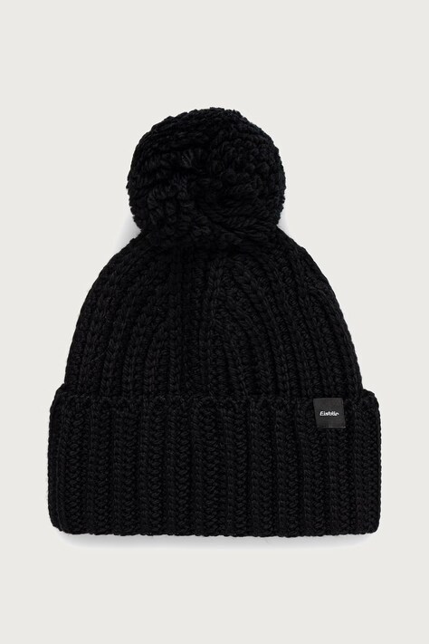 Eisbar Czapka beanie z wełną Ronda Pompon MÜ czarna E30977
