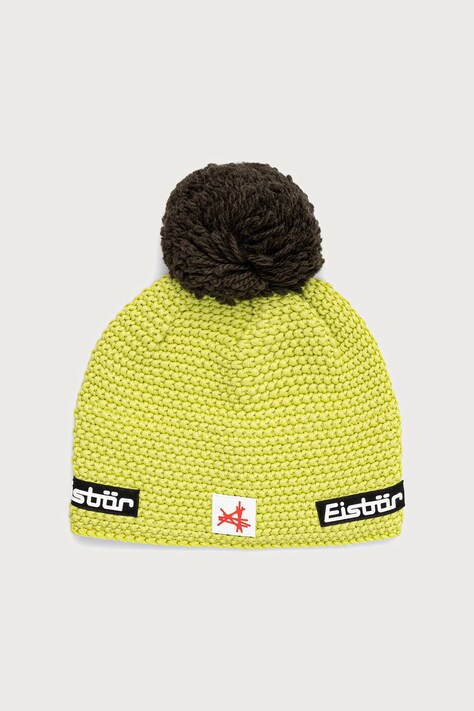 Eisbar Czapka beanie z wełną merino Jamie Pompon MÜ SA zielona E33171