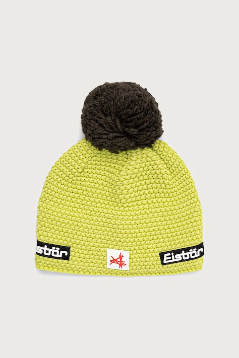 Eisbar Czapka beanie z wełną merino Jamie Pompon MÜ SA zielona E33171