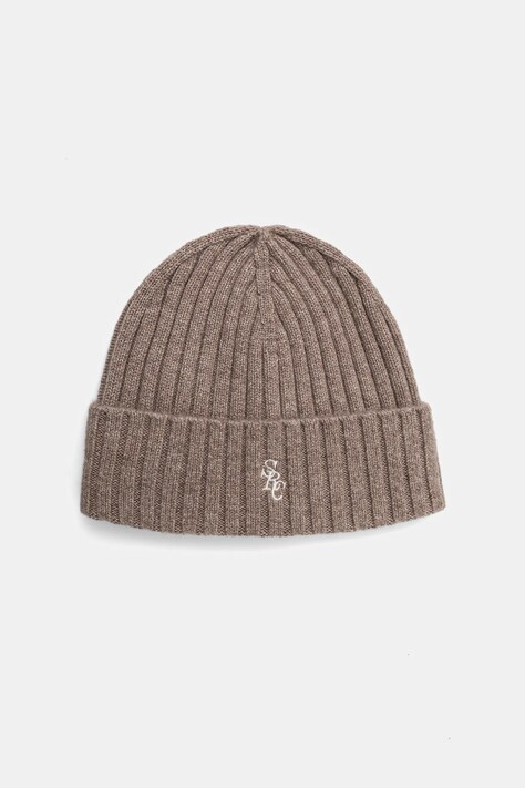 Sporty & Rich czapka wełniana SRC Cashmere kolor beżowy AC06666302BE24