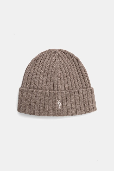 Sporty & Rich czapka wełniana SRC Cashmere kolor beżowy AC06666302BE24