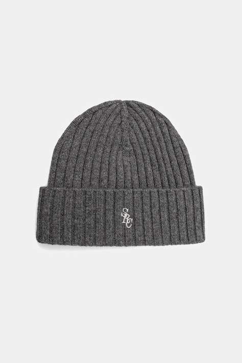 Sporty & Rich czapka wełniana SRC Cashmere kolor szary AC06667302GY22