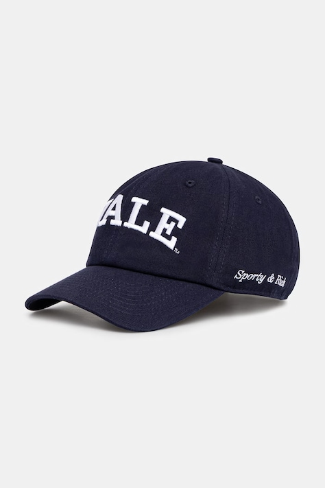 Sporty & Rich cotton baseball cap Yale Classic navy blue color AC079611678BL106