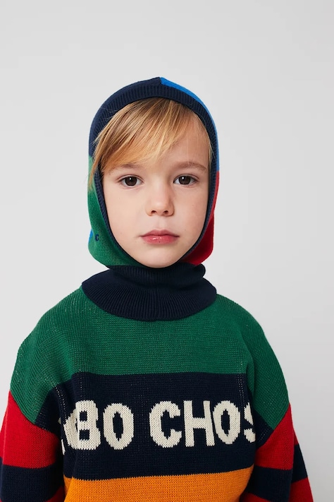 Bobo Choses fular circular copii Tiles culoarea bleumarin, 225AI065