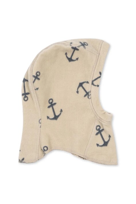 Konges Sløjd kominiarka TAVI FLEECE BALACLAVA GRS kolor beżowy KS103540