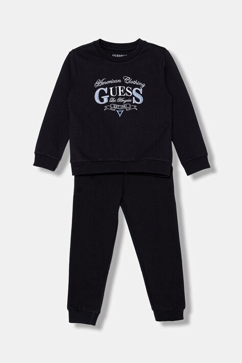 Guess dres bawełniany dziecięcy kolor granatowy N5YG14 KA6R0