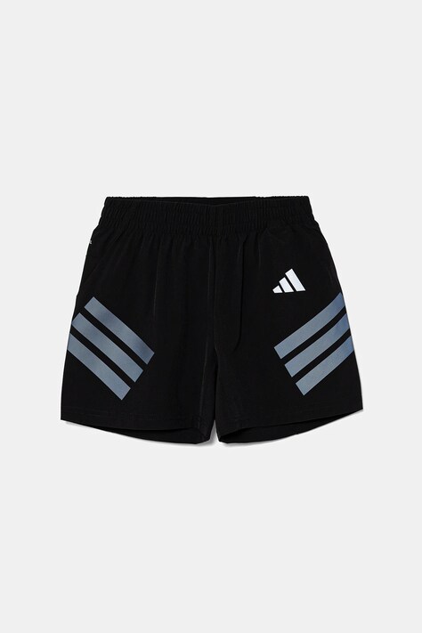 adidas szorty dziecięce kolor czarny regulowana talia JJ4996