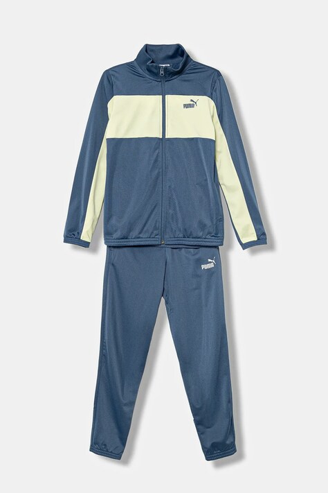 Puma dres dziecięcy PUMA Poly Colorblock Suit B kolor niebieski 687361