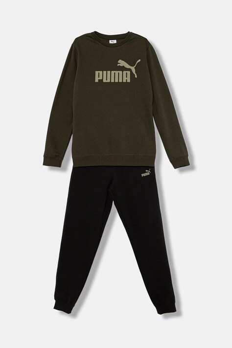Puma dres dziecięcy ESS No.1 Logo Crew Sweat Suit FL B kolor zielony 689721