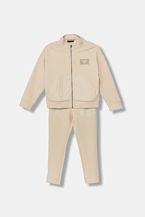 Emporio Armani tuta per bambini colore beige EB000794 AF10126