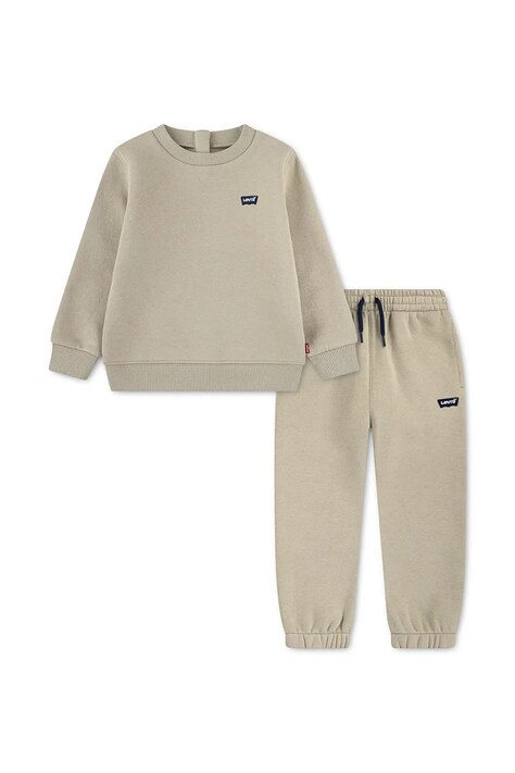 Levi's σετ φόρμας βρεφικό με βαμβάκι HOODIE & JOGGER SET μπεζ 6EP012