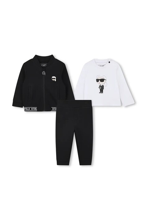 Karl Lagerfeld tuta neonato/a colore nero Z30658
