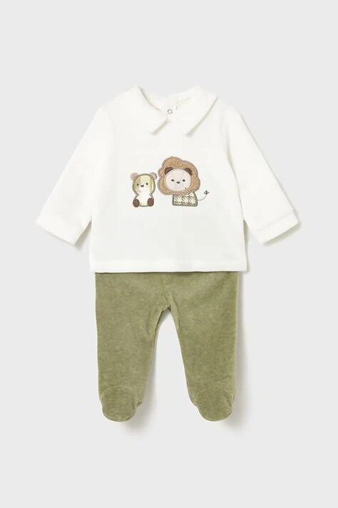 Mayoral Newborn compleu bebe culoarea verde, 2562