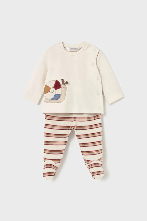 Mayoral Newborn compleu bebe culoarea maro, 2566