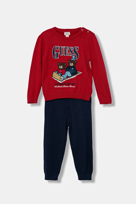 Guess komplet niemowlęcy kolor czerwony I5BG04 Z2BB0