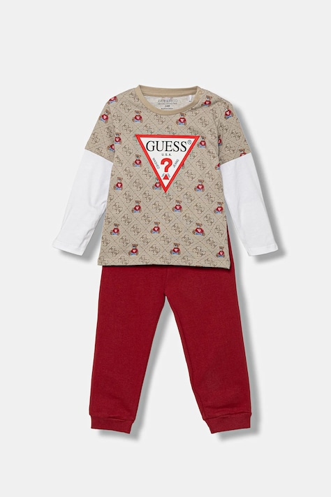 Дитячий бавовняний комплект Guess колір бежевий I5BG17 I3Z14