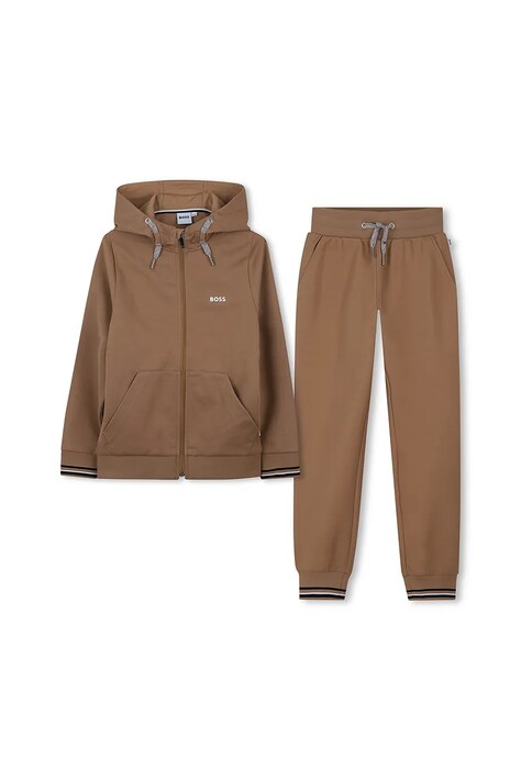 BOSS tuta per bambini colore marrone J52399