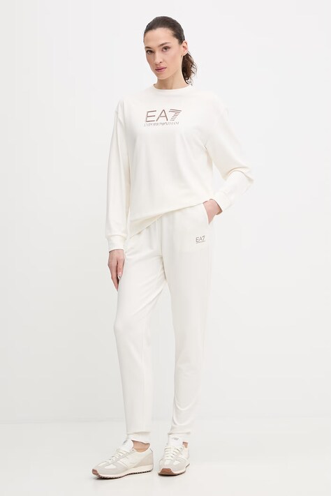 EA7 Emporio Armani dres damski kolor beżowy AF13135.7W000115