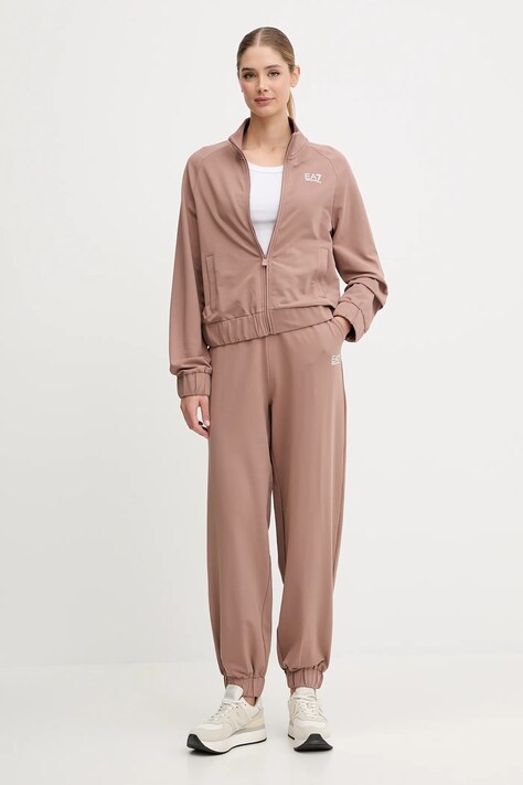 EA7 Emporio Armani dres damski kolor brązowy AF13135.7W000118