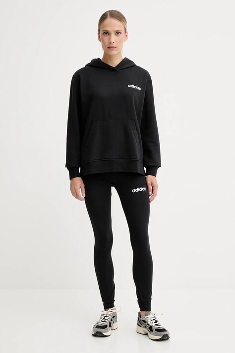 adidas komplet Leisure damski kolor czarny JX0474