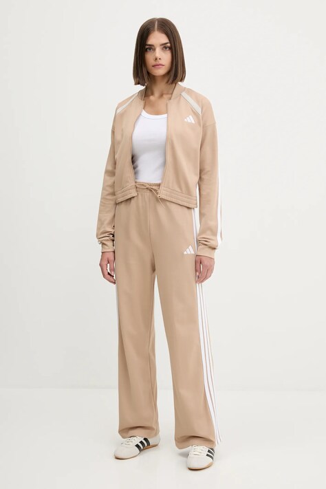 Tepláková súprava adidas TEAMSPORT béžová farba, JX0529