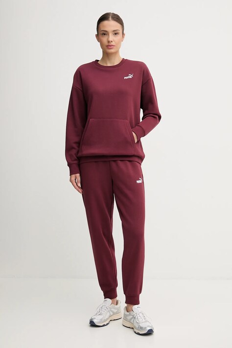 Puma dres damski kolor bordowy 688160