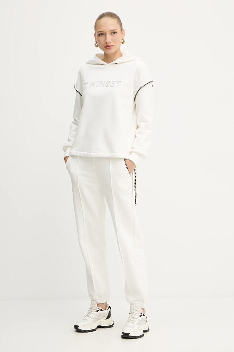Twinset trening culoarea bej, 252LI2JAA