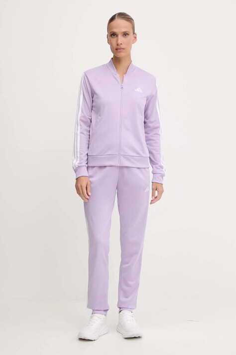 adidas dres Ess 3S damski kolor fioletowy JX0511