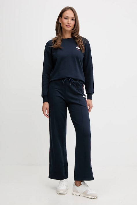 Fila dres bawełniany damski kolor granatowy FPW4216