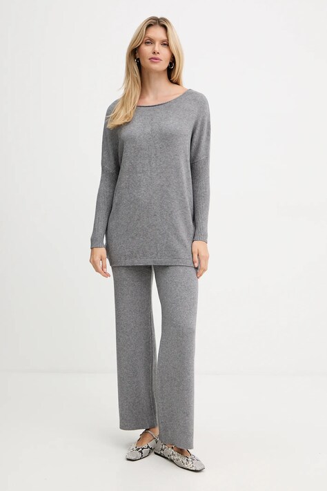 Haveone dres damski kolor szary HNC-P001