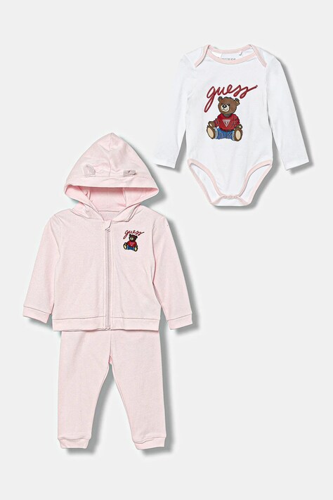 Guess komplet niemowlęcy kolor różowy H5YW12 KA6W4